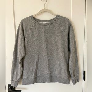 Time and Tru Sweater Gray Plain Crewneck Sweatshirt